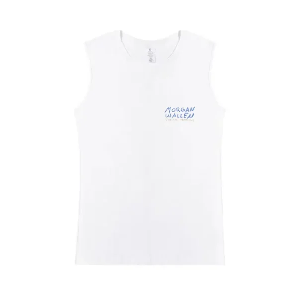 I’M THE PROBLEM ALBUM COVER TANKTOP ‘WHITE’