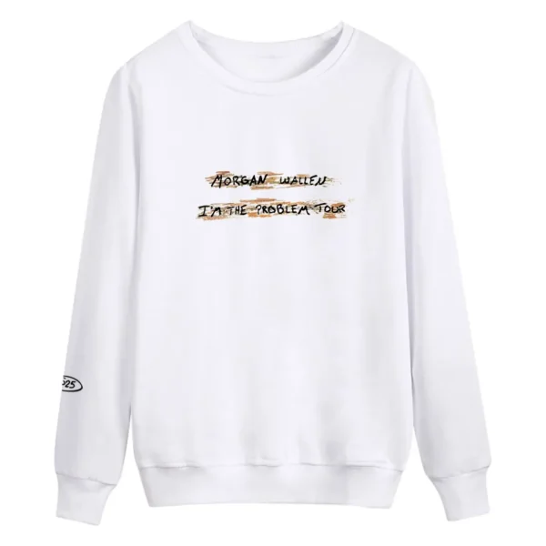 I’M THE PROBLEM TOUR WHITE SWEATSHIRT
